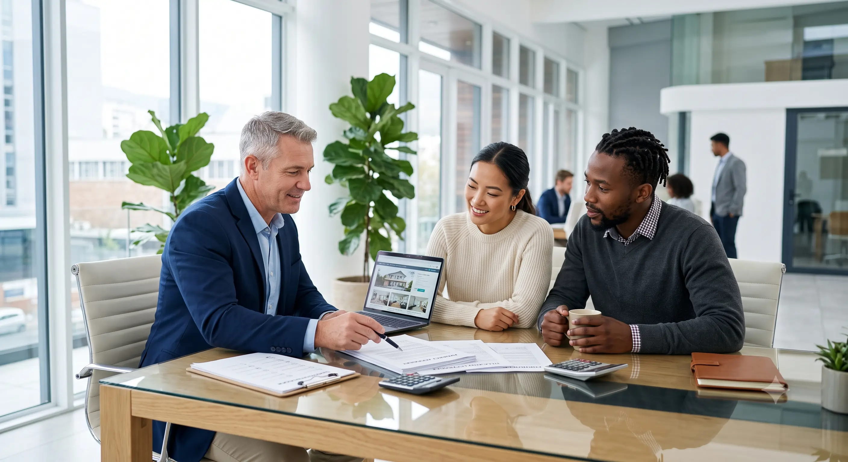 Expert guiding clients through property title and legal paperwork