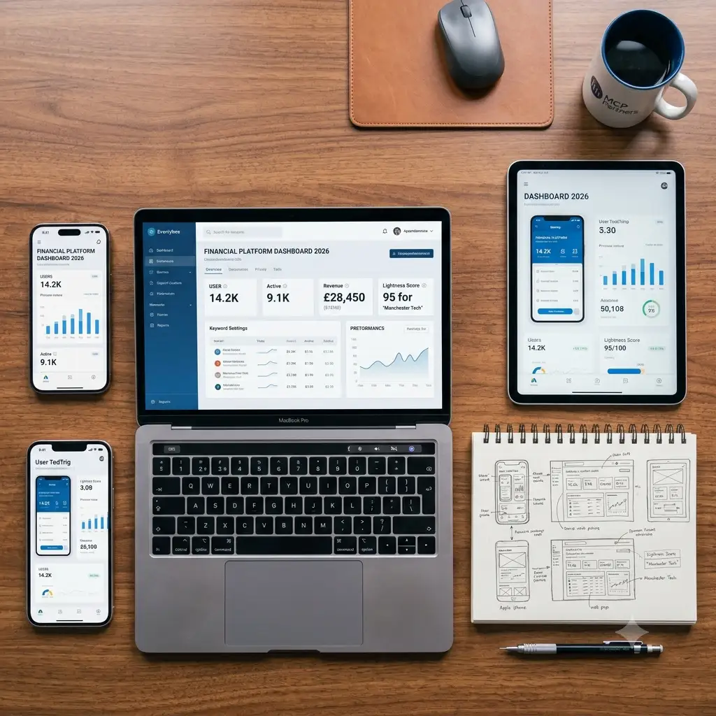 Professional showcasing custom mobile app and web development solution – GravityOne Solution